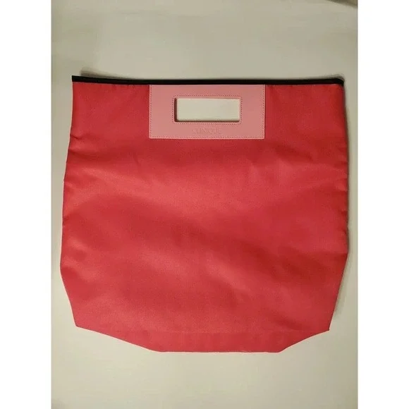 Clinique Tote Bag Pink Leather Handle - Picture 1 of 2
